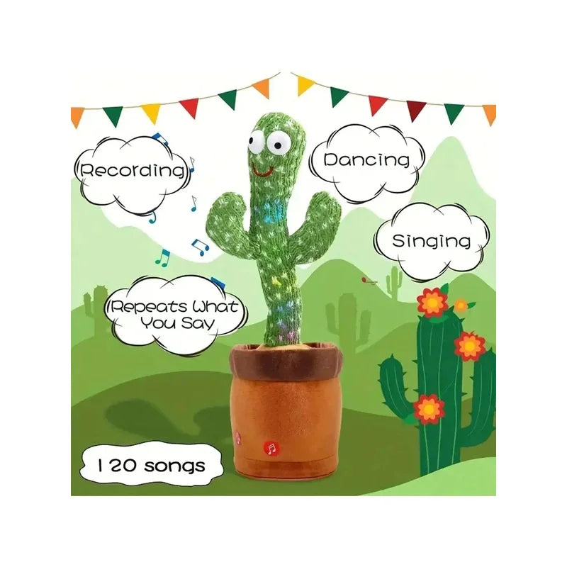 Dancing Talking Cactus Toys For Baby Boys And Girls, Singing Mimicking Recording Repeating What You Say