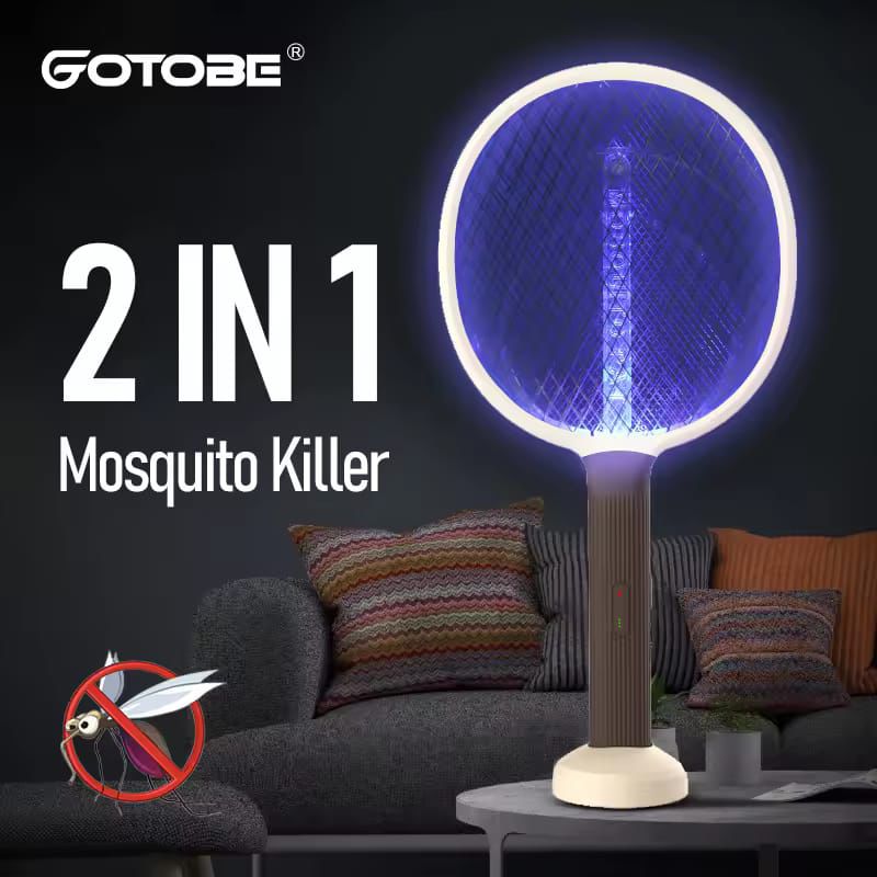 Upgraded 3000V Mosquito Swatter with TYPE-C Charging, 3 in 1 Electric Mosquito Swatter, Mosquito Killer Lamp