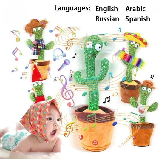Dancing Talking Cactus Toys For Baby Boys And Girls, Singing Mimicking Recording Repeating What You Say