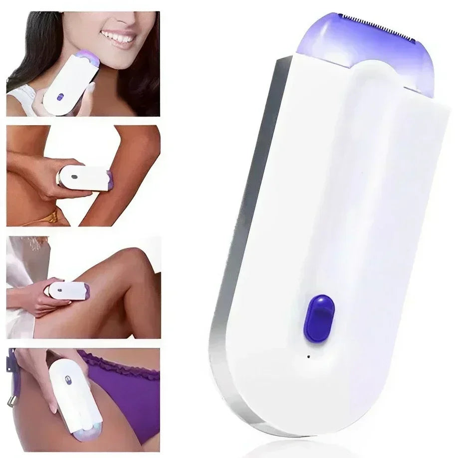 YES Finishing Touch USB Rechargeable 2 in 1 Instant Painless Hair Removal Machine for Men Women Legs Arm Face Body