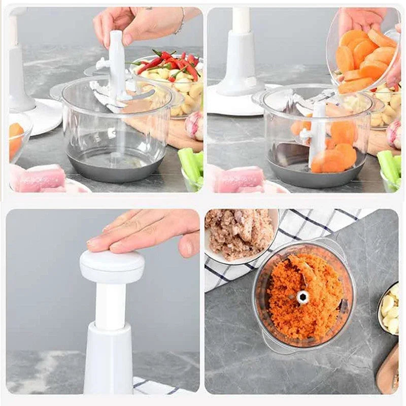 Manual Vegetable Mincers Press Type Household Garlic Meat Cutter Grinders Whisk Stirre Kitchen Food Chopper Mini food Processor