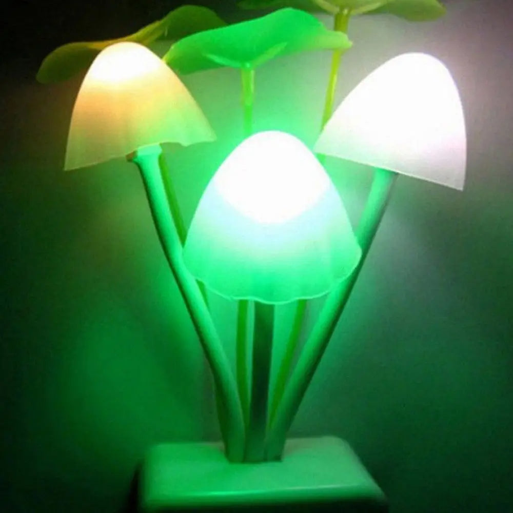 LED Sensor Night Light Mushroom Colorful Silicone Nightlights for Adults Kids US/EU Plug 110V/220V Cheap Night Light 1PC