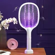 Upgraded 3000V Mosquito Swatter with TYPE-C Charging, 3 in 1 Electric Mosquito Swatter, Mosquito Killer Lamp